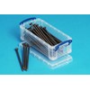 Really Useful Box Pencil Box 0.9 Litre - Color: Clear