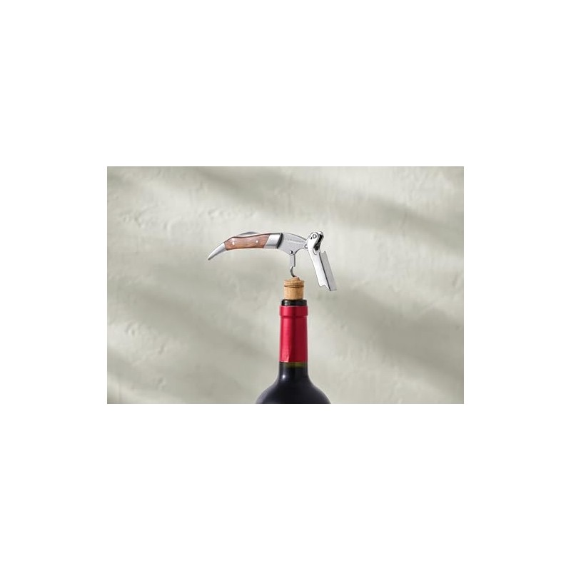 Le Creuset Black Walnut One-Step Waiter's Friend Corkscrew Wine Opener