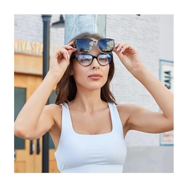 Face Shadow Women's Polarised Over Sunglasses for Glasses Wearers, UV