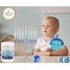 The Dreidel Company Deluxe Twisted Spiral 45 Blue & White