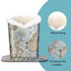 bvya Plush Lined Eyeglasses Holder Stand Glasses Protective Holder
