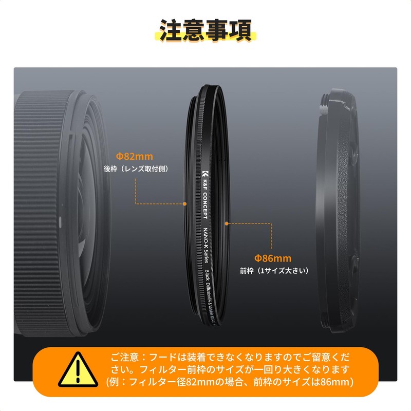 K&F Concept 62mm ND2-400 & CPL & 1/4 Black Mist