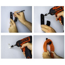 Worthy Tools J Hooks - Heavy Duty Garage Hooks - Perfect as Pegboard or Service Van Organizer, Garage Storage Hooks, Wall Mount - Shop, Tool, Bike or Ladder Hooks (6-Pack) No Installation Kit