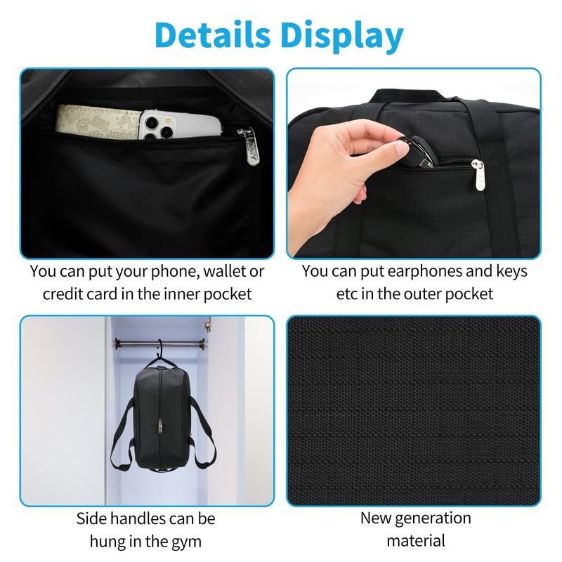 Small Gym Bag 14 inch Lightweight Carry On Mini Duffel