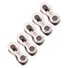 KooingTech Chain Lock Bicycle Chain, 5 Pairs Chain Lock Bicycle, Chain Links Bicycle 9 Speed for Mountain Bike Road Bike Chain