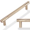 POVEFONK 7 Inch Champagne Bronze Cabinet Handles - 10 Pack