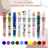 OldPAPA 9 Pack Multicoloured Pens All In One, 0.5mm Retractable