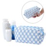 Terceton Checkered Makeup Bag Cute Upencil Case Travel Pouch Portable