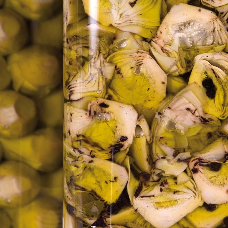 Grilled Artichoke Hearts Preserved in EVOO - Maida Farm, Campania,