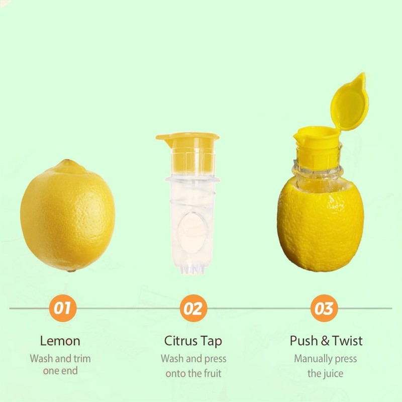 YUNYU 2 Pack Lemon Squeezer – Manual Citrus Juicer with