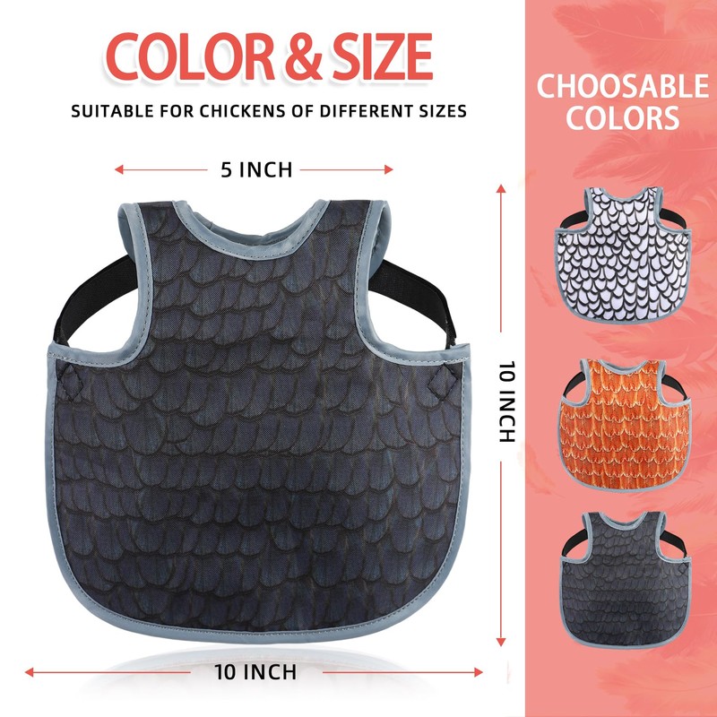 Chicken Saddles for hens, Chicken Apron Back Protector for Hens