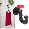Industrial Pipe Coat Hook Rack Heavy Duty Rustic Hat Robe