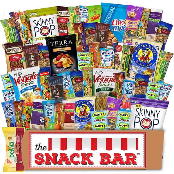 Healthy snack Care Package (52 count) A Gift crave Snack Box with a Variety of Healthy Snack Choices – Great for Office, College Military, Work, Students etc.