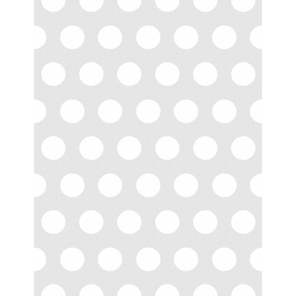 Windowpix 12 x 48 White Polka Dotted Wall Pattern Frosted