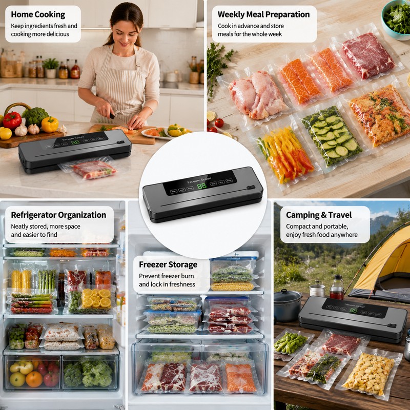 Electric Vacuum Sealer Machine for Food Storage – Wet &