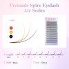 NAGARAKU Comic Spire Eyelashes, 240 Fans, Feather Shape, Manga, Anime,