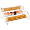 Yopay 3 Tier Acrylic Cracker Trays for Serving, Clear Macaron