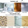 Modern Vacuum Suction Towel Holder for Bathroom - Chrome
