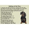 Dachshund Dog Memorial pet loss Fridge Magnet Gift - Waiting