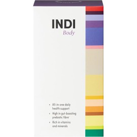 INDI Body – Pre & Probiotics for Gut Health – 24 Superfoods & Vitamins with VitaAlgae® Vitamin D3 – Gut Repair & Cleanse – Berry Flavour – 28 Servings – Made in the UK