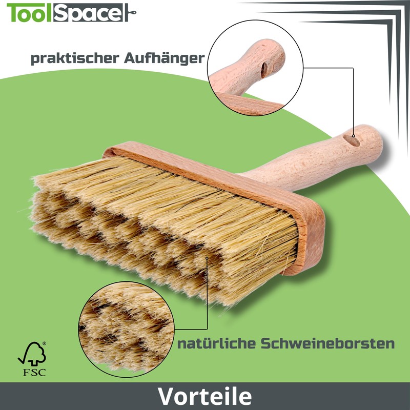 ToolSpace 2 x Surface Brush 140 mm, Ceiling Brush, Wallpaper