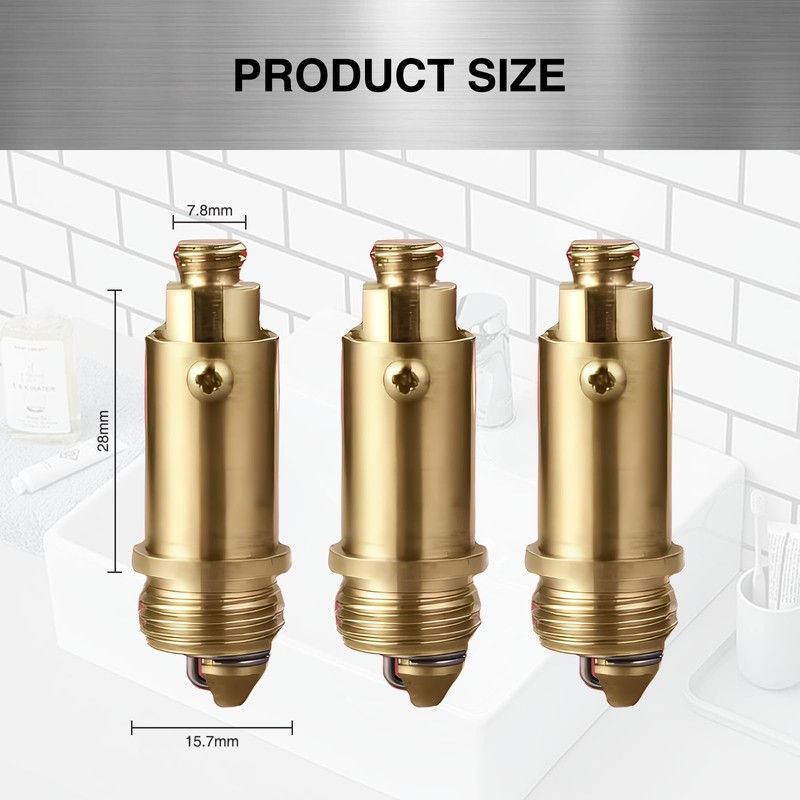 Bettinay 3PCS Pop Up Sink Plug Replacement, Universal Fit Pop