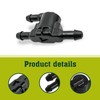 dawfall Pack-2 Car Windshield Wiper Washer Check Valve, 3 Port