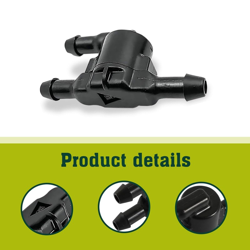 dawfall Pack-2 Car Windshield Wiper Washer Check Valve, 3 Port