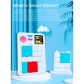 CZT Kluger Klotski Game Machine Maze Puzzle Escape Game Huarongdao Building Blocks 532 Levels Block Jigsaw Console Gift for Kids/Boys/Girls Toy Suitable for Indoor/Outdoor/Travel