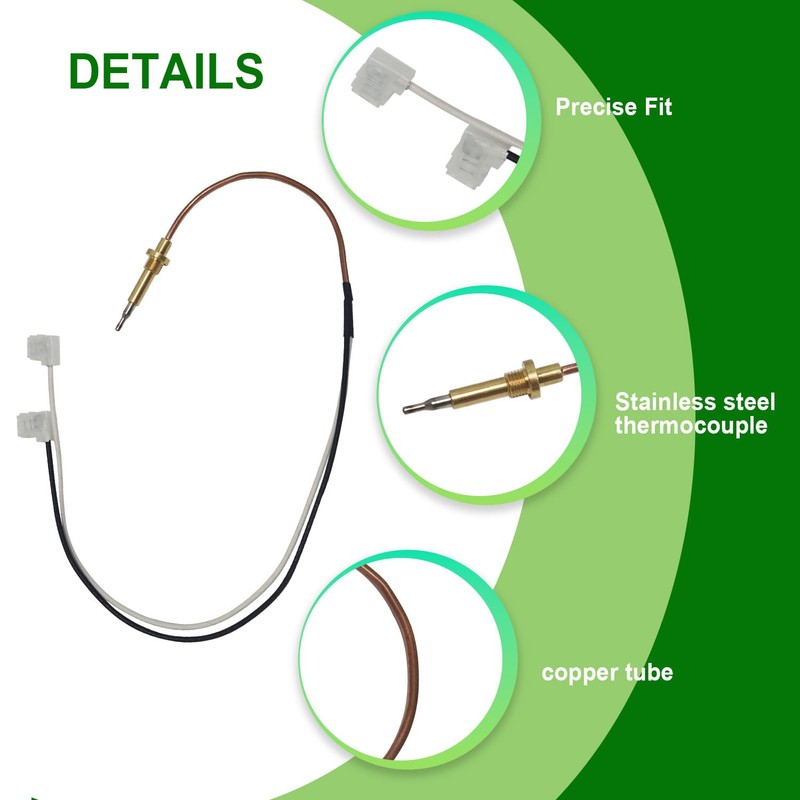 2932052018 Thermocouple Replacement Compatible with Dometic, Atwood RV Refrigerators for