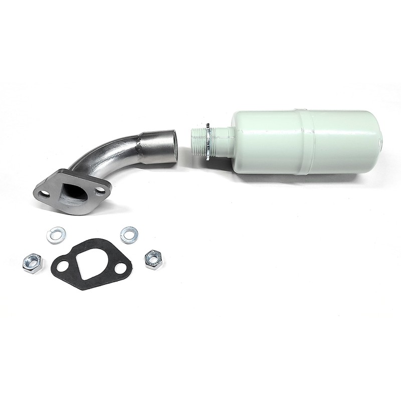 Short low profile Exhaust for Tillotson 212 hemi, Predator 212cc,