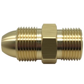 ZKTOOL 22.8mm G5/8 to 24.2mm CGA580 Cylinder Adapter External Thread Interface Helium Regulatorm