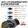 Vgo... Winter Waterproof Working Gloves, Cold Weather Duty Thermal Safety