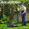 YARDCARE 16‑Inch 15Amp 2‑in‑1 Electric Dethatcher & Scarifier with 5‑Position
