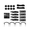 QWORK® Pack of 4 U-bolt roof box brackets, roof box