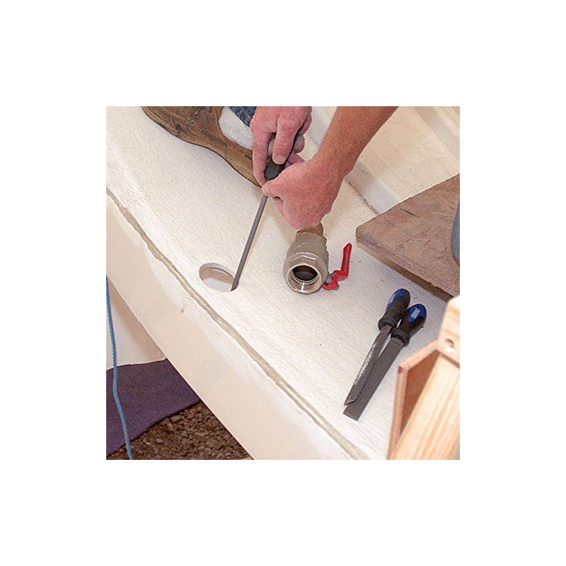 Draper 200mm Cabinet Half Round Rasp File - Coarse/Rough Woodworking