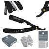 100 BLADES + Facón Professional Classic Straight Edge Barber Razor