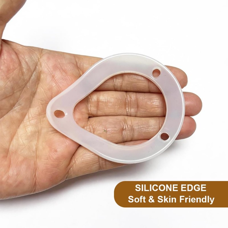AMZVIO Ventilated Plastic Eye Patch 2 Pack 9 Hole Clear