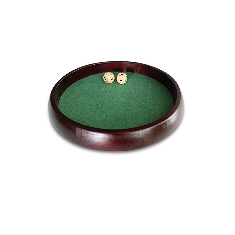 Engelhart - 300807- Deluxe Wooden Dice Tray 13 inch +
