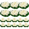 WhistenFla 16Pcs Artificial Floating Pool Flowers, 6Pcs 7in & 10Pcs
