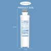 MIWF6200 Twist-in Water Filter Cartridge, Compatible with Midea MRS26D5AST, MF-2008-R2,