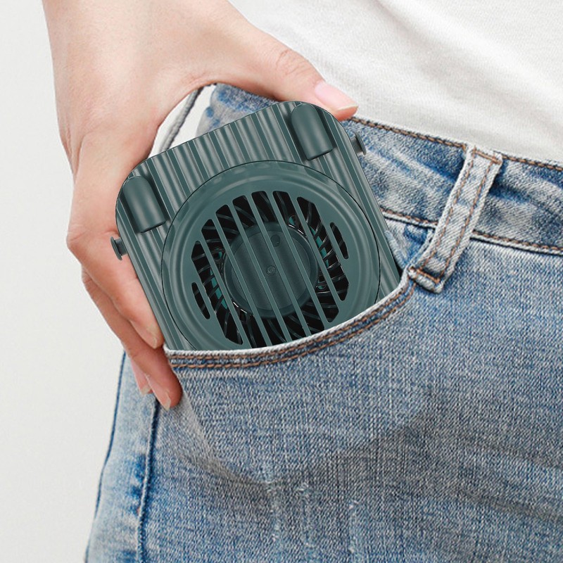 Mini Neck Fan Creative USB Portable HandsFree Wearable Lazy Hanging