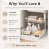 2-Tier Sliding Under Sink Organizer for Kitchen & Bathroom Cabinets
