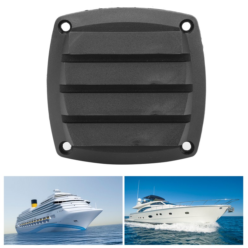 3in Marine Air Vent Grille Ventilation Ducting Louver Cover Black