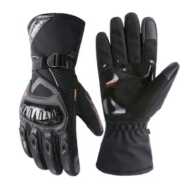 TAGVO Winter Motorcycle Gloves, Warm, Windproof, Waterproof, Full Finger Protection, Sensor Screen, Motorcycle Gloves, Riding Gloves for Men and Women
