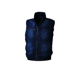 Kuchuku® Denim Vest KU92260 (Wear Only) [Wear Color] Navy [Wear Size] LL