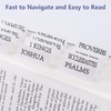 Bible Tabs, 72 Laminated Bible Tabs for Women and Men