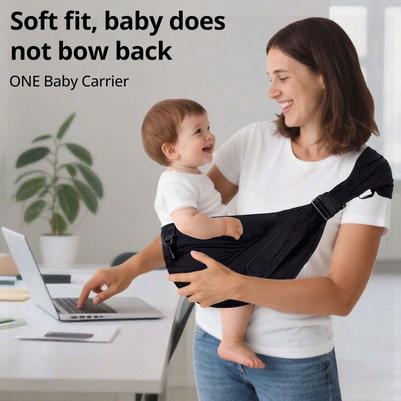 Plus Size Baby Sling Carrier - Baby Carrier Extended Adjustable