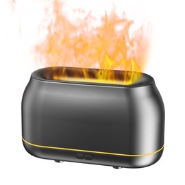 Ultimate 7-Color Flame Essential Oil Diffuser and Humidifier 160ml for Home Office Yoga and Sleep with Auto-Off Protection SPA Relaxation Mood Booster