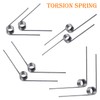 Ctyjia 10 PCS 304 Stainless Steel Torsion Spring, 0.7mm Wire